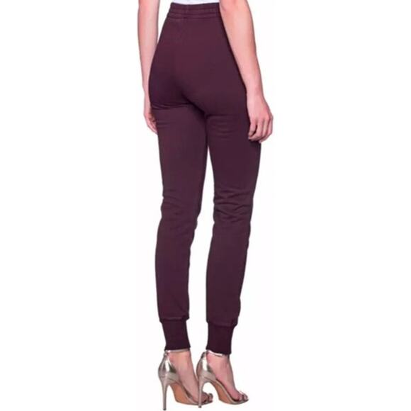 Yeezy Season 5 Jogger Oxblood Pintuck Cotton Ankle Zip Stitching Elastic Waist S - Picture 3 of 8